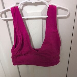 Lululemon Athletica Magenta Sports Bra